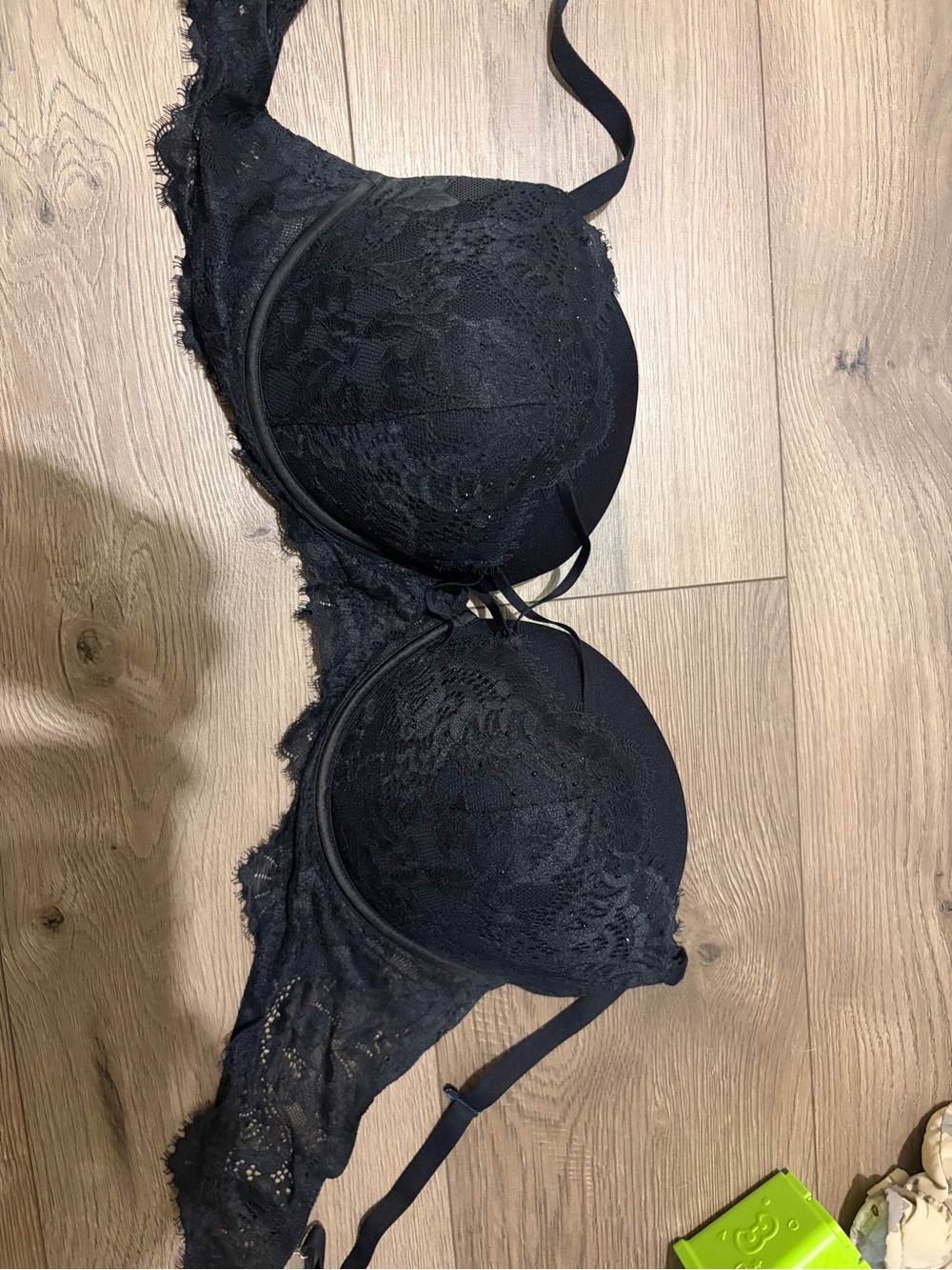 La Senza Black Lace Push-Up Underwire Bra